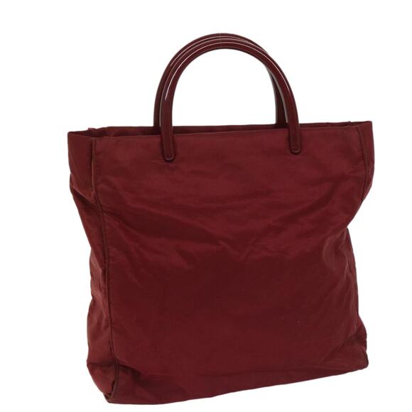PRADA Hand Bag Nylon Red - Picture 1 of 9
